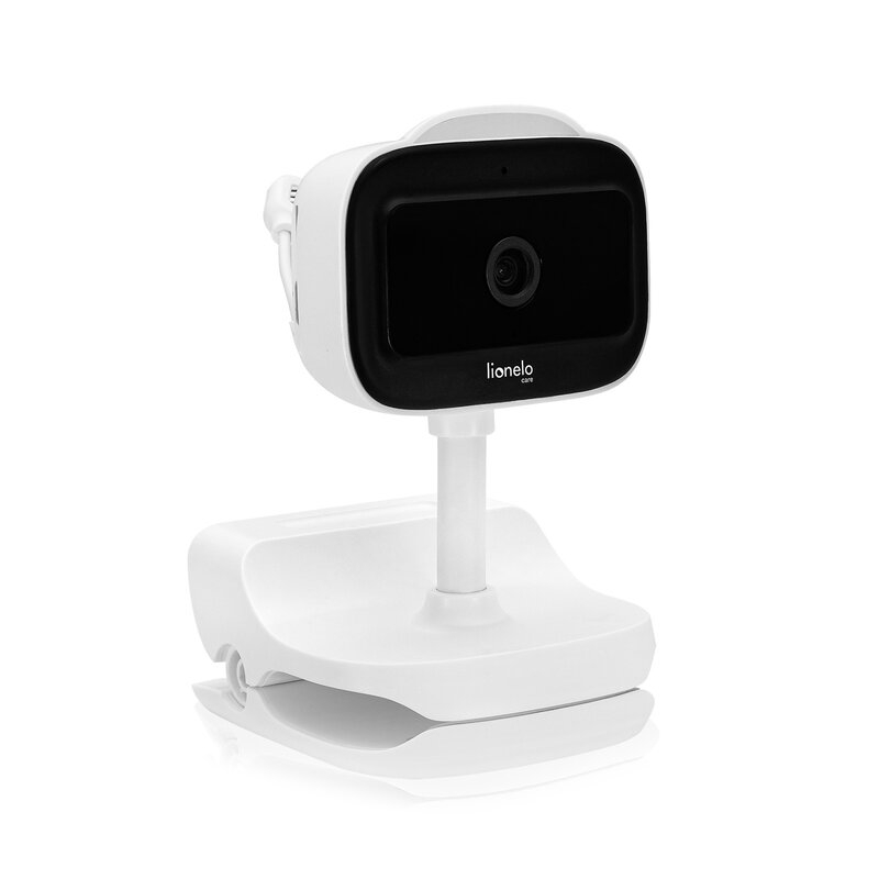 Video monitor, Lionelo, Babyline Go, Cu aplicatia dedicata Lionelo Smart, Mod de noapte 8m, Cu functie de iluminare, Pana la 5h functionare wireless, Comunicare bidirectionala, Rotatie 180 grade, Alb