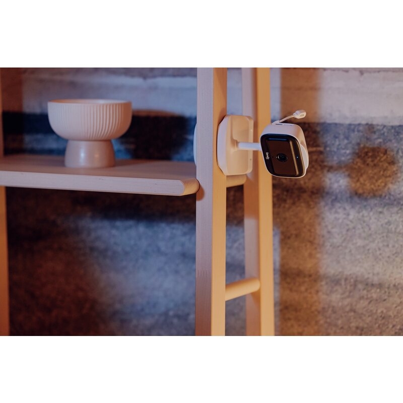 Video monitor, Lionelo, Babyline Go, Cu aplicatia dedicata Lionelo Smart, Mod de noapte 8m, Cu functie de iluminare, Pana la 5h functionare wireless, Comunicare bidirectionala, Rotatie 180 grade, Alb