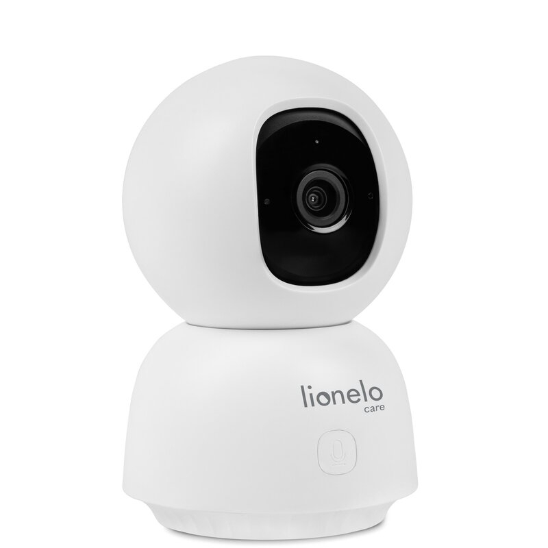 Video monitor, Lionelo, Babyline, View, Integrare AI, Mod de noapte 8 m cu 6 leduri, Unghi 100 grade, 4 cantece si zgomote din natura, Senzor de temperatura si umiditate, Zoom 4X, Alb