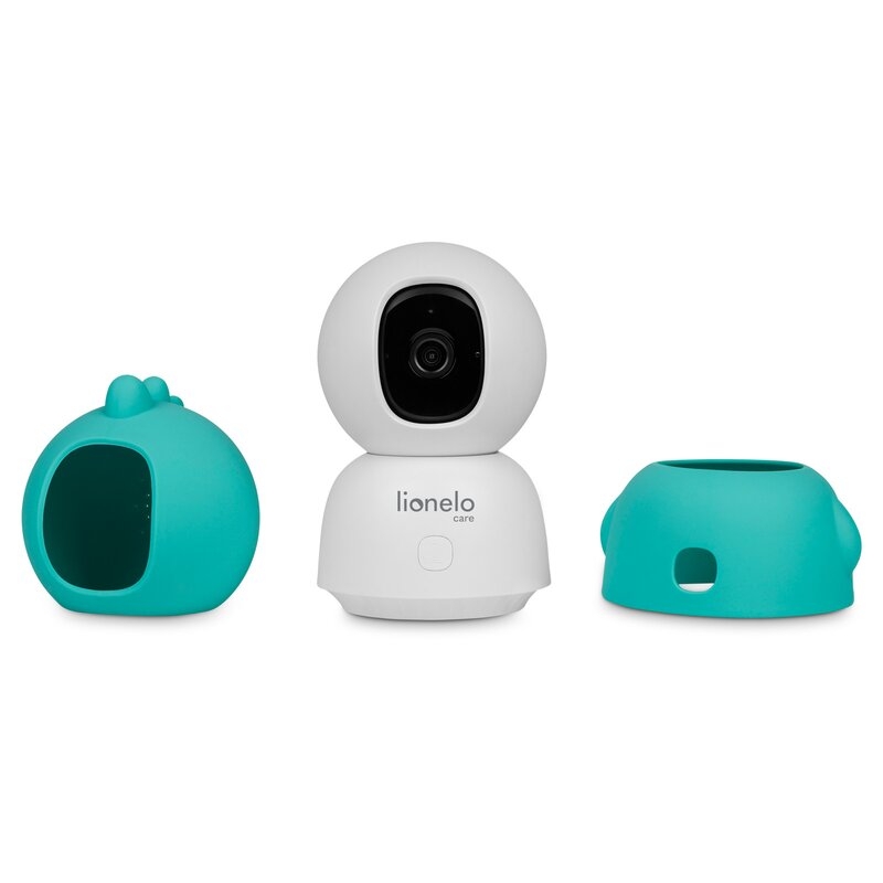 Video monitor, Lionelo, Babyline, View, Integrare AI, Mod de noapte 8 m cu 6 leduri, Unghi 100 grade, 4 cantece si zgomote din natura, Senzor de temperatura si umiditate, Zoom 4X, Alb