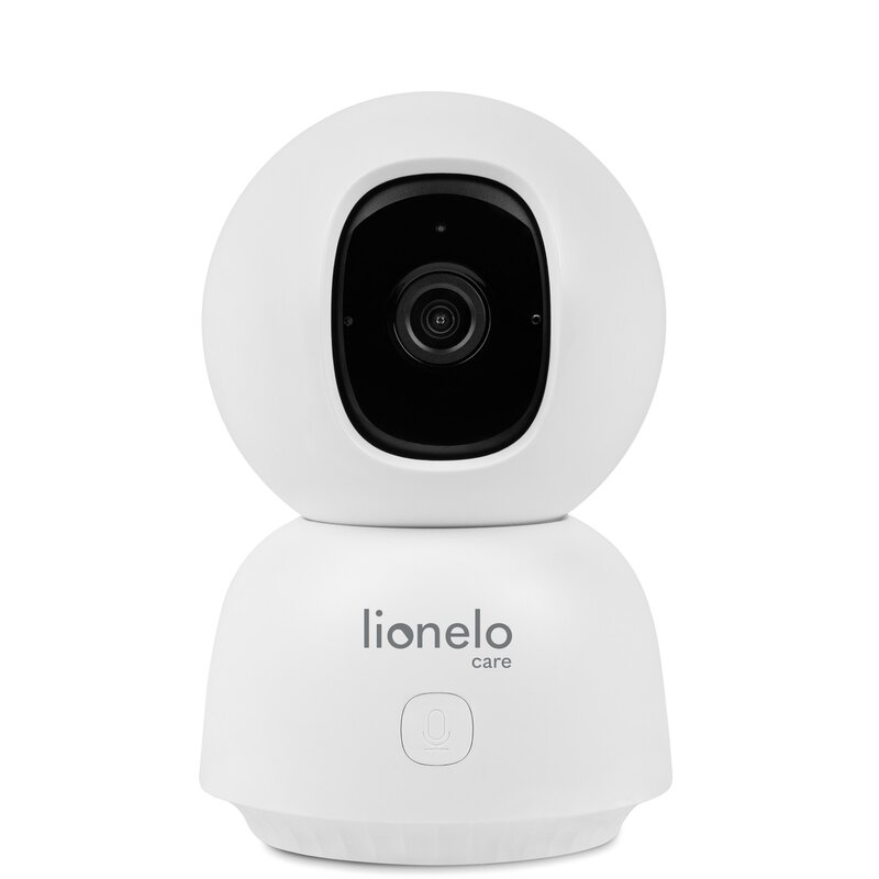 Video monitor, Lionelo, Babyline, View, Integrare AI, Mod de noapte 8 m cu 6 leduri, Unghi 100 grade, 4 cantece si zgomote din natura, Senzor de temperatura si umiditate, Zoom 4X, Alb
