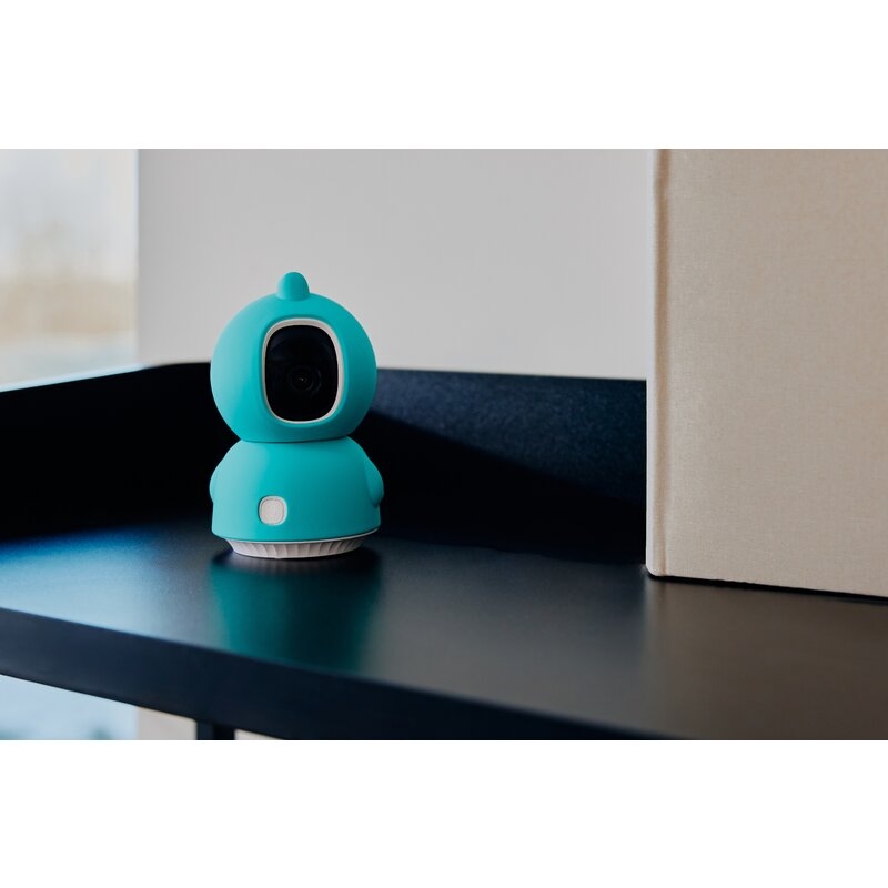 Video monitor, Lionelo, Babyline, View, Integrare AI, Mod de noapte 8 m cu 6 leduri, Unghi 100 grade, 4 cantece si zgomote din natura, Senzor de temperatura si umiditate, Zoom 4X, Alb