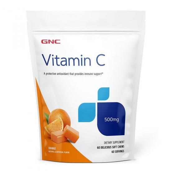 GNC - Vitamina C 500mg Masticabila 60caramele