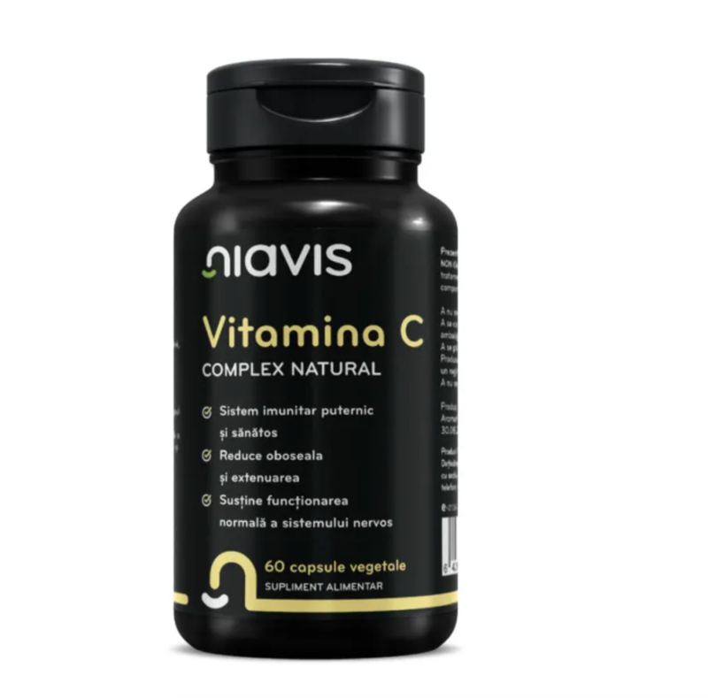 Vitamina C complex natural, 60 capsule, Niavis