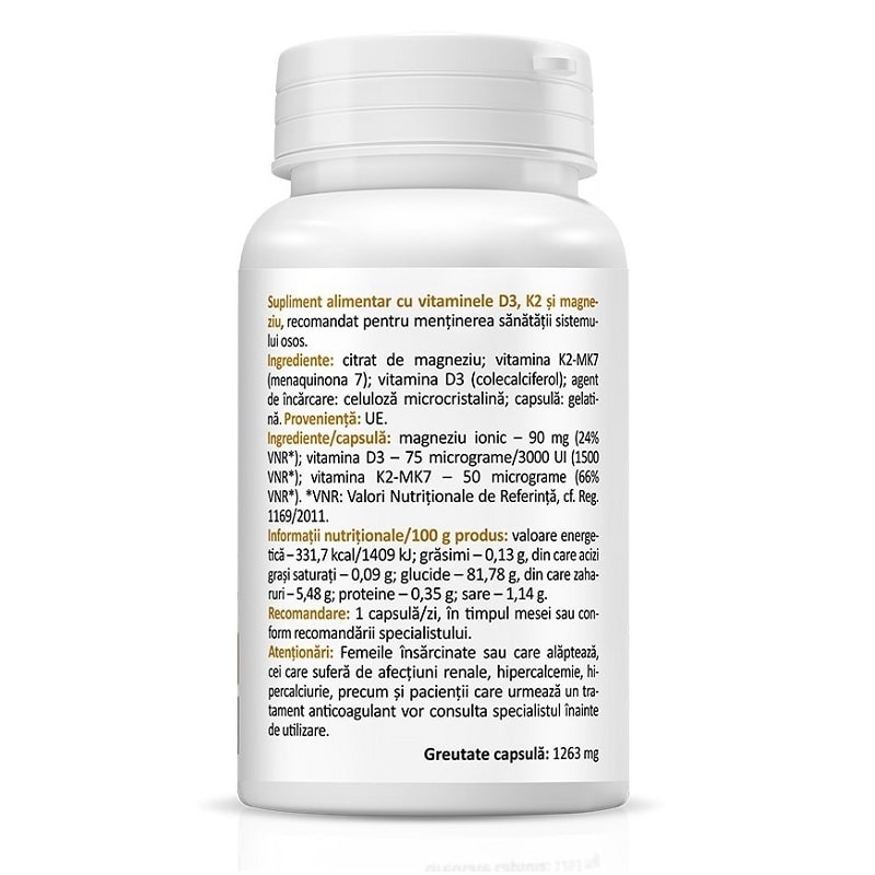 Vitamina D & Cofactors, 30 capsule, Zenyth