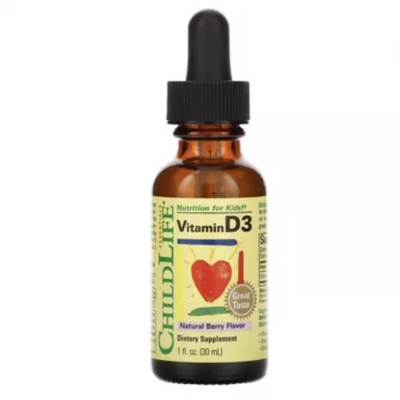 Vitamina D3 picaturi copii 500UI Childlife Essentials, 30 ml, Secom