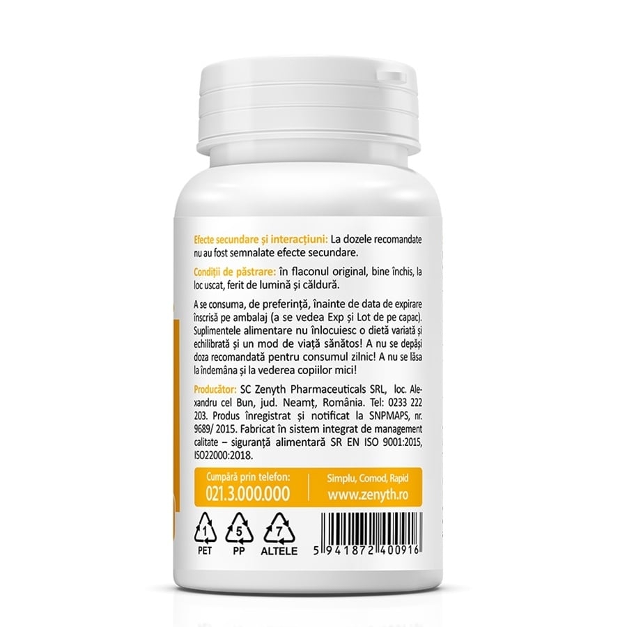 Natural Vitamina E 13.5 mg, 60 capsule, Zenyth