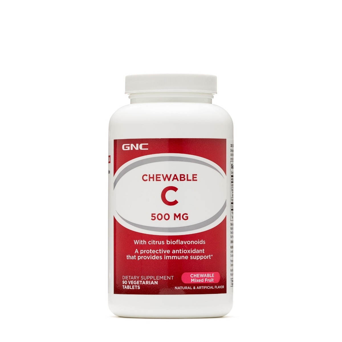 GNC - Vitamina C masticabila 500mg 90tb