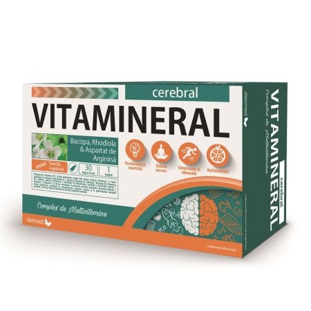 Vitamineral Cerebral, 30 fiole buvabile, Dietmed