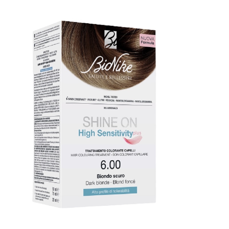 Vopsea pentru par Nr. 6.00 Biondo Scuro Shine On High Sensitivity, BioNike