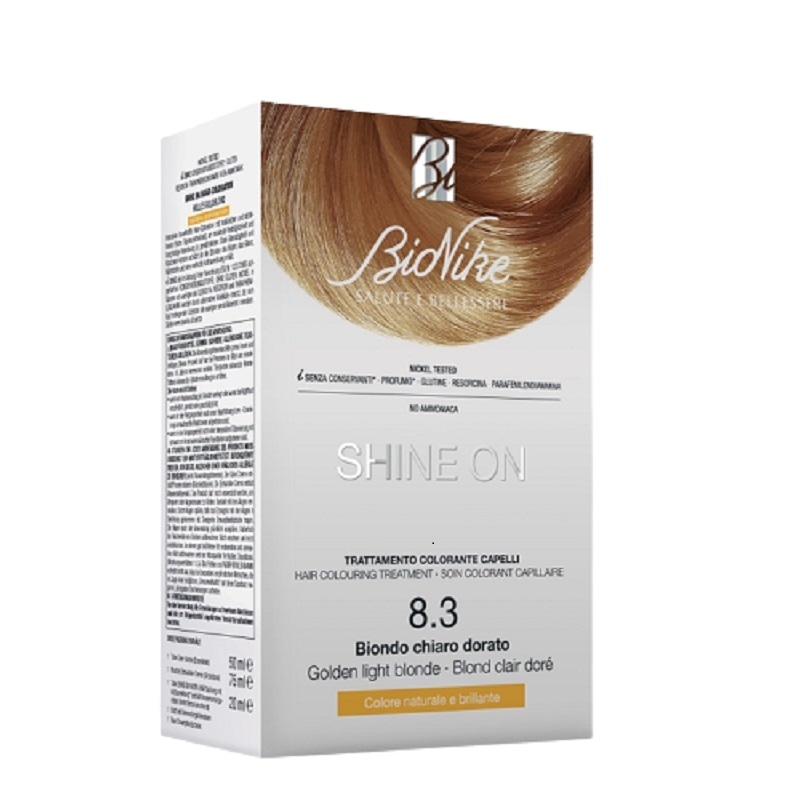 Vopsea pentru par Nr. 8.3 Golden Light Blonder Shine On, BioNike