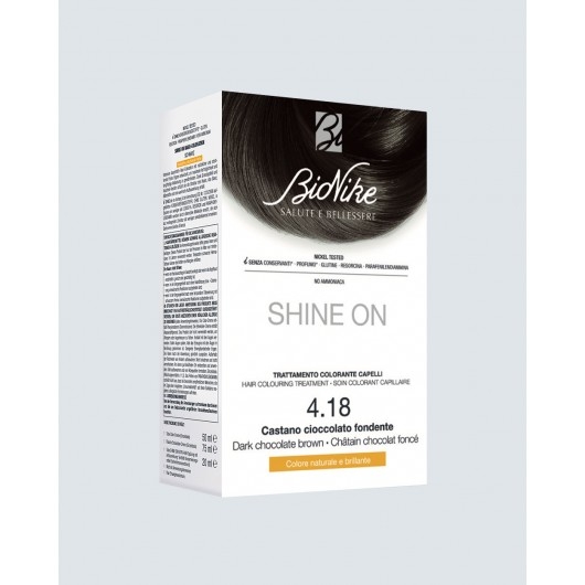 Vopsea pentru par Nr. 4.18 Dark Chocolate Brown Shine On, BioNike