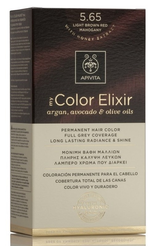 Vopsea de par My Color Elixir N5.65, 155 ml, Apivita