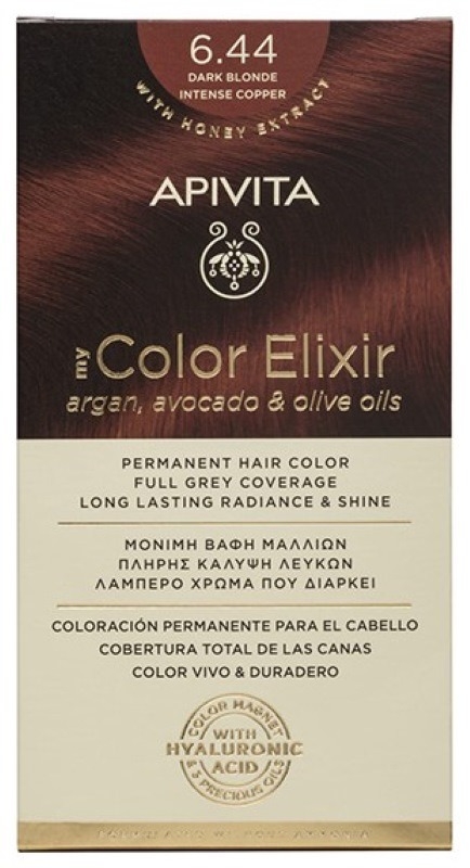 Vopsea de par My Color Elixir N6.44, 155 ml, Apivita