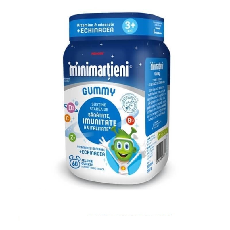 Minimartieni Gummy cu echinacea, 60 jeleuri, Walmark