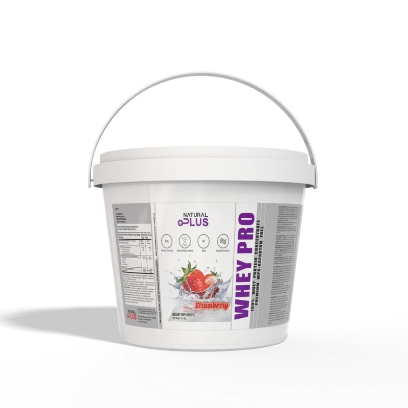 Whey Pro Premium aroma capsuni, 1.2 kg, Natural Plus