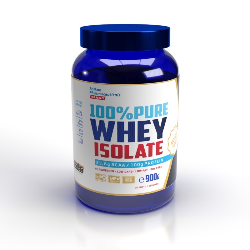 Whey Protein Isolate, 900 g, Balkan Pharmaceuticals