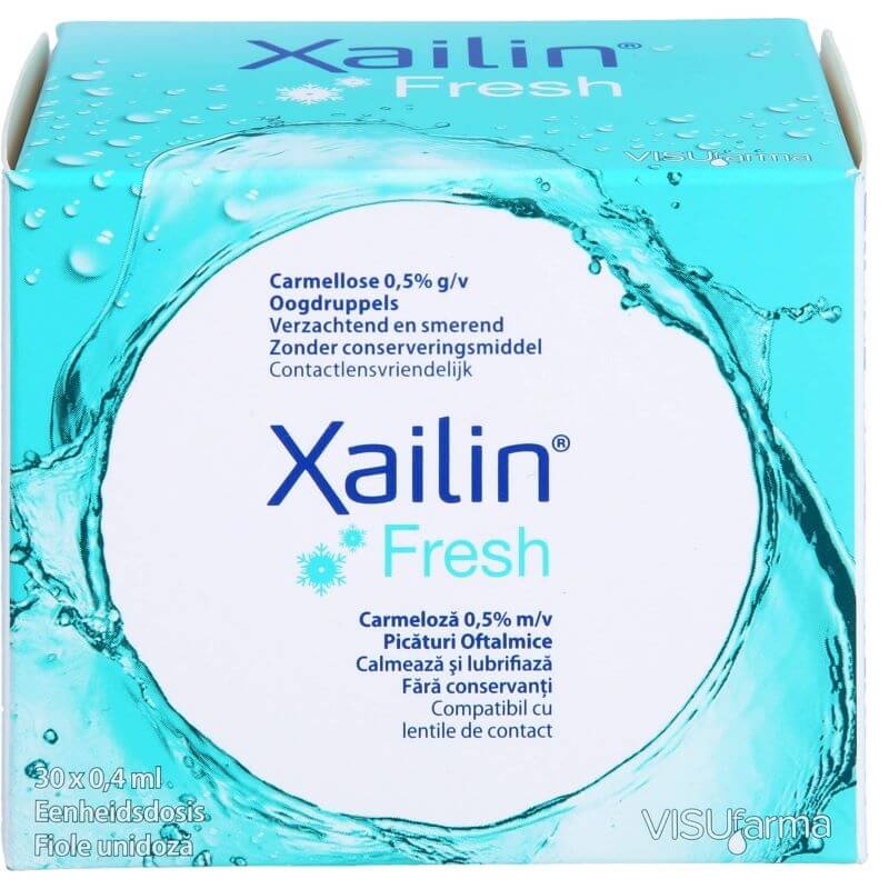Xailin Fresh picaturi oftalmice 0.4 ml, 30 monodoze, Visufarma