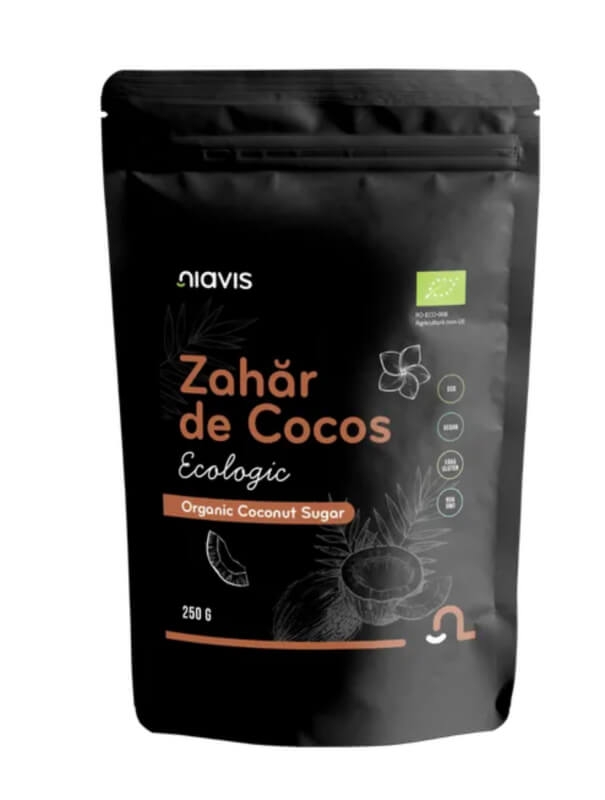 Zahar de cocos ecologic, 250 g, Niavis