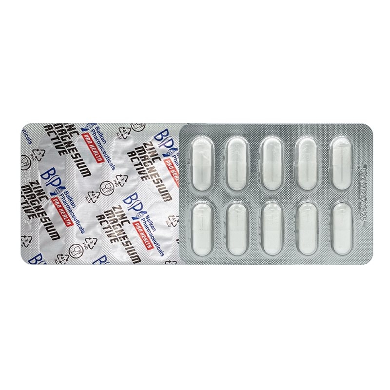 Zinc Magnesium Active, 60 comprimare, Balkan Pharmaceuticals