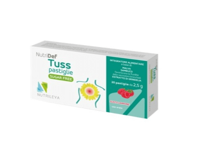 Nutridef - Tuss cu aroma de zmeura 20pastile