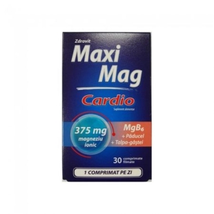 MaxiMag Cardio, 375 mg, 30 comprimate, Zdrovit
