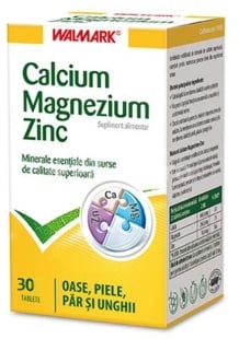 Calciu Magneziu Zinc, 30 tablete, Walmark