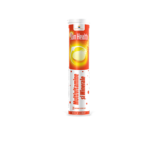 Multivitamine si minerale Sun Health efervescent, 20 comprimate, Sun Wave Pharma