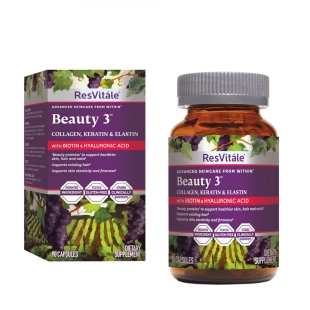 ResVitle - Beauty Formula pentru Par Piele si Unghii cu Colagen Keratina si Elastina 90cps