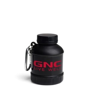Accesoriu portabil pentru suplimente negru Smartshake Whey2go, GNC