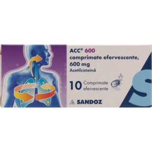 ACC, 600 mg, 10 comprimate efervescente, Sandoz