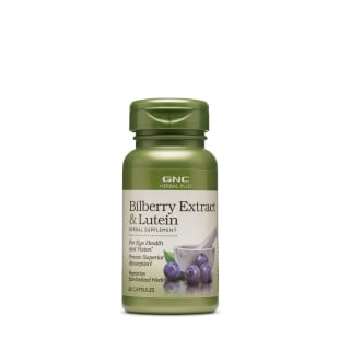 Extract de afine si luteina Herbal Plus, 60 capsule, GNC