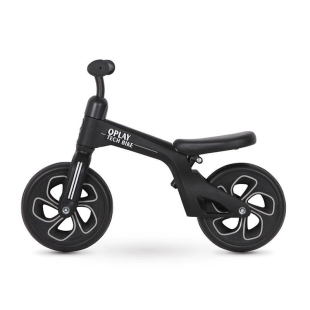 Bicicleta Balance bike Tech, Negru, Qplay