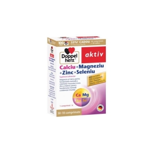Aktiv Ca+Mg+Zn+Se, 30+10compr, Doppelherz