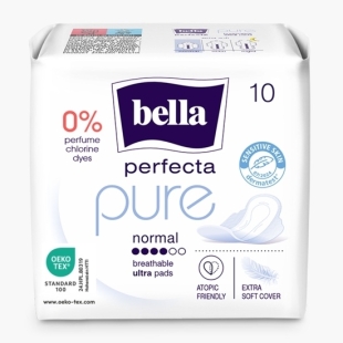 Absorbante igienice Perfecta Pure Normal, 10 bucati, Bella