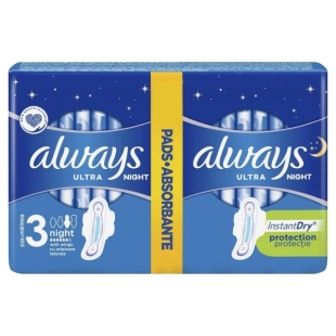 Absorbante Ultra Night, Marimea 3, 12 bucati, Always