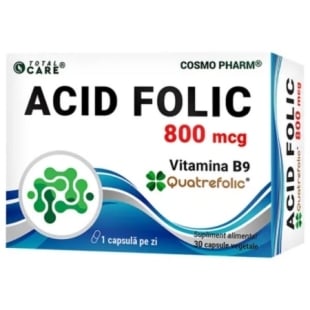 Acid Folic Quatrefolic 800 mcg, 30 capsule, Cosmo Pharm