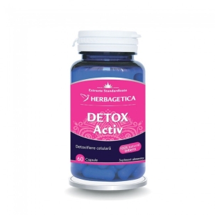 Detox Activ, 60 capsule, Herbagetica