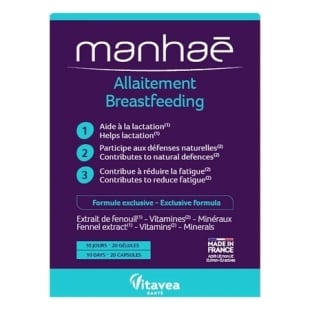 Allaitement Breastfeeding, 20 capsule, Manhae