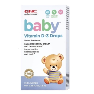 Picaturi cu Vitamina D3 Baby Milestones, 7.5 ml, GNC
