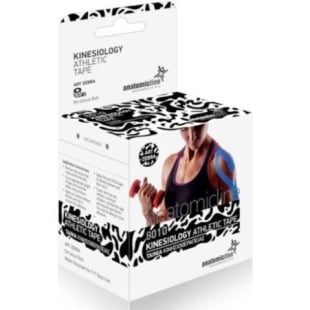 Banda kinesiologica neagra, 5 cm x 5 m, Anatomic Line