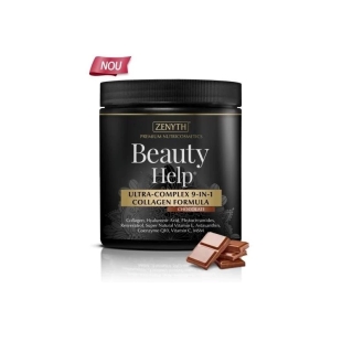 Beauty Help Ultra Complex 9 in 1 Collagen formula cu aroma de ciocolata, 300 g, Zenyth