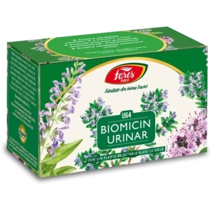 Ceai Biomicin urinar U64, 20 plicuri, Fares