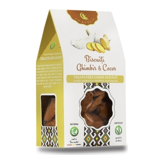 Biscuiti cu ghimbir si cocos, 130 g, Hiper Ambrozia