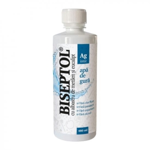 Biseptol apa de gura cu albastru de metilen si eucalipt, 480 ml, Dacia Plant