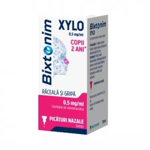 Bixtonim Xylo picaturi copii, 0.5 mg/ml, 10 ml, Biofarm