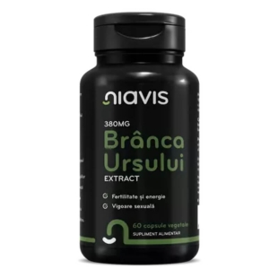 Branca Ursului extract, 380 mg, 60 capsule, Niavis