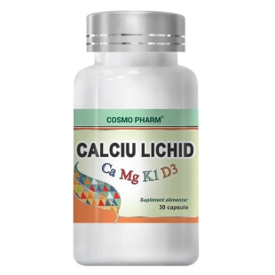 Calciu lichid, 30 capsule, Cosmo Pharm