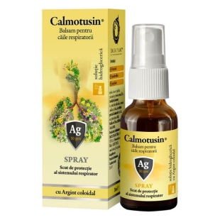 Calmotusin spray fara alcool cu Argint coloidal, 20 ml, Dacia Plant