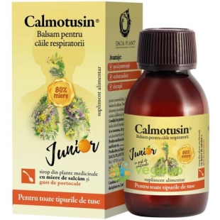 Calmotusin Junior Sirop cu gust de portocala, 100 ml, Dacia Plant